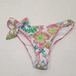 NWOT FOR LOVE & LEMONS SCALLOP FLORAL BIKINI SWIMSUIT BOTTOMS SIZE S